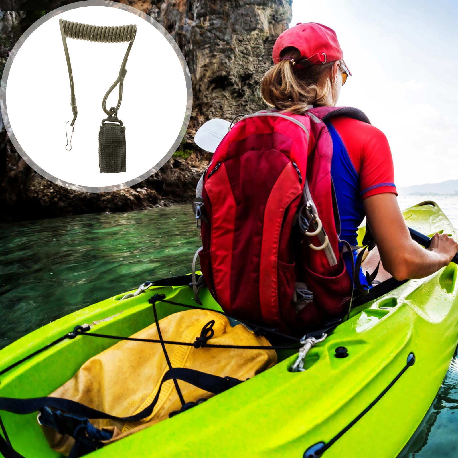 1Pcs Tali Dayung Kayak yang Da - Fishing Kayak Paddle Leash ulasan dan harga